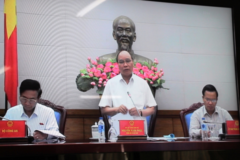 Uỷ viên Bộ Chính trị, Phó Thủ tướng Chính phủ Nguyễn Xuân Phúc phát biểu chỉ đạo tại Hội nghị