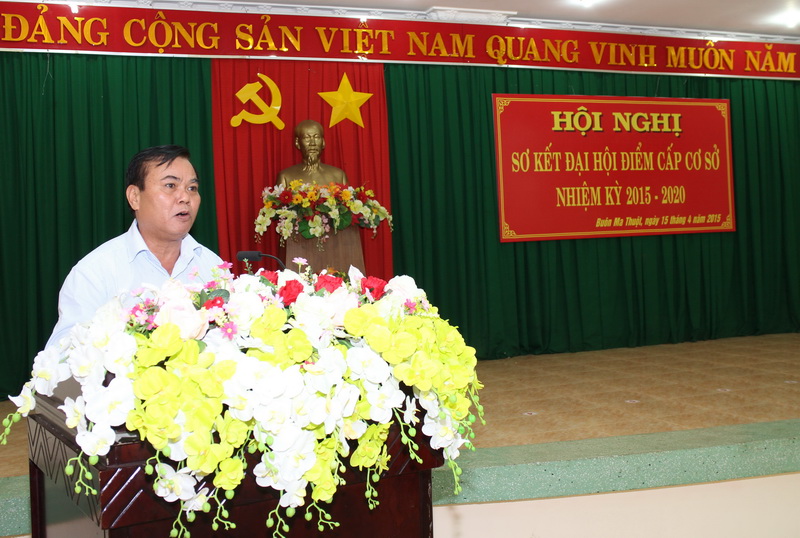 Phó Bí thư Thường trực Tỉnh ủy Êban Y Phu phát biếu chỉ đạo Hội nghị 