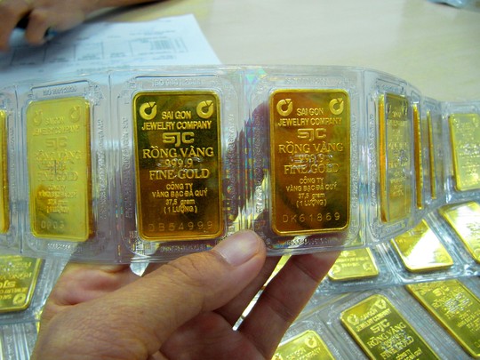 Dư nợ cho vay bằng vàng trên địa bàn TP HCM còn 36.575 lượng, tương đương khoảng 1.300 tỉ đồng.