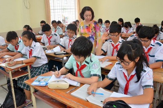 Học sinh lớp 9 Trường THPT Lý Phong, quận 5, TP HCM ôn thi Ảnh: TẤN THẠNH