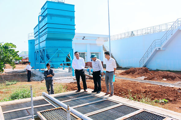 Nhà máy xử lý và cấp nước của Công ty TNHH MTV cấp nước  và đầu tư xây dựng Đắk Lắk.