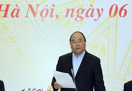 Thủ tướng Chính phủ Nguyễn Xuân Phúc phát biểu kết luận hội nghị