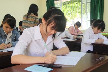 Thí sinh tỉnh Đắk Lắk tham dự kỳ thi tốt nghiệp THPT. Ảnh tư liệu
