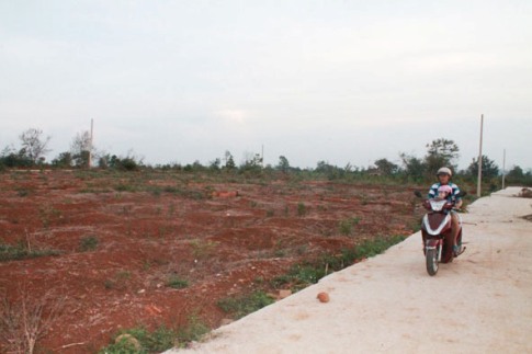 Đất được phân lô rao bán trên đường vành đai phía tây Buôn Ma Thuột đoạn qua phường Tân An