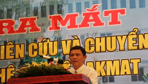 Phó Chủ tịch UBND tỉnh Đắk Lắk Nguyễn Tuấn Hà phát biểu tại buổi lễ