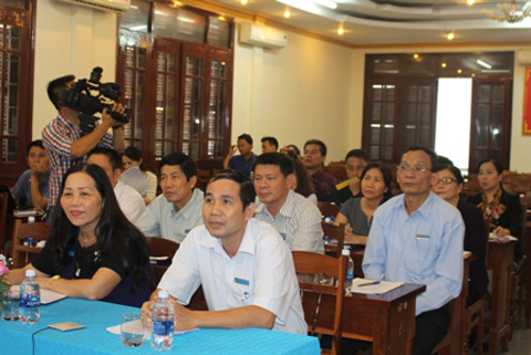 Các đại biểu tham gia tại điểm cầu Đắk Lắk.