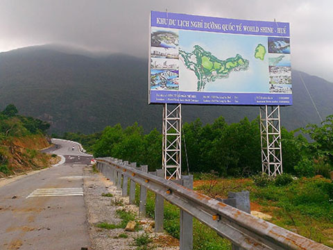 Dự án khu du lịch nghỉ dưỡng trên núi Hải Vân đã bị dừng Ảnh: QUANG NHẬT