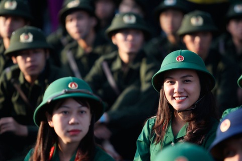 Các trường quân đội chỉ tuyển 10% chỉ tiêu nữ cho một số ngành Ảnh: Hoàng Triều