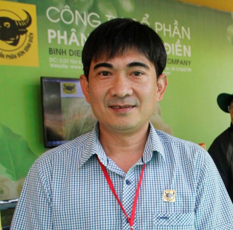 Ông Trương Quốc Huy, Trưởng Vùng Đông Nam Bộ -  Tây Nguyên, Công ty Cổ phần phân bón Bình Điền.   			                          