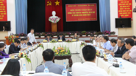 Ban Chỉ đạo Tây Nguyên phối hợp với Ban Tuyên giáo trung ương và Tỉnh ủy Lâm Đồng tổ chức hội nghị giao ban báo chí 6 tháng đầu năm 2017