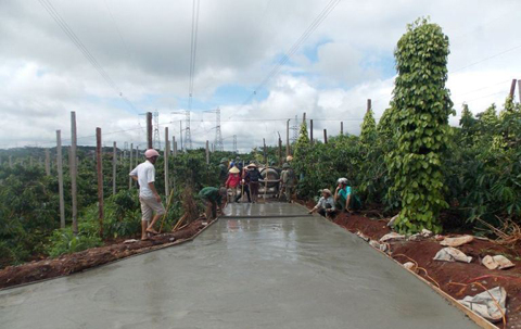Xây dựng giao thông nông thôn tại xã Ea Ral, huyện Ea H'leo
