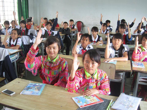 Học sinh Trường Phổ thông Dân tộc nội trú huyện M'Đrắk