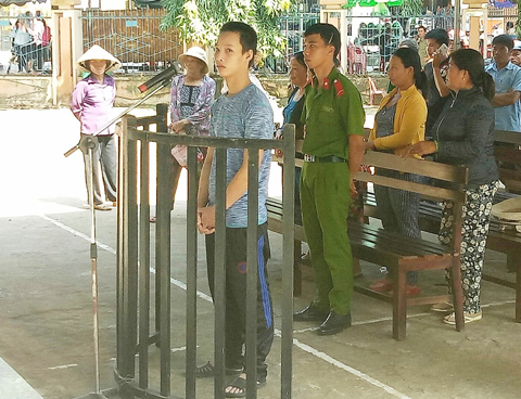 Bị cáo Nguyễn Cường tại phiên tòa.